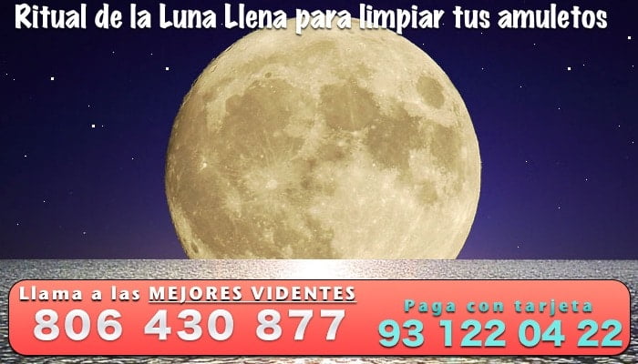 Ritual de Luna Llena para limpiar tus amuletos